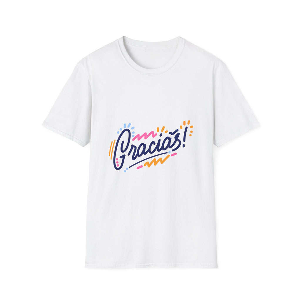 Gracias T-Shirt Colorful Handlettered Thank You Tee