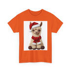 Christmas Alpaca T‑Shirt – Cute Santa Scarf Llama Holiday Tee