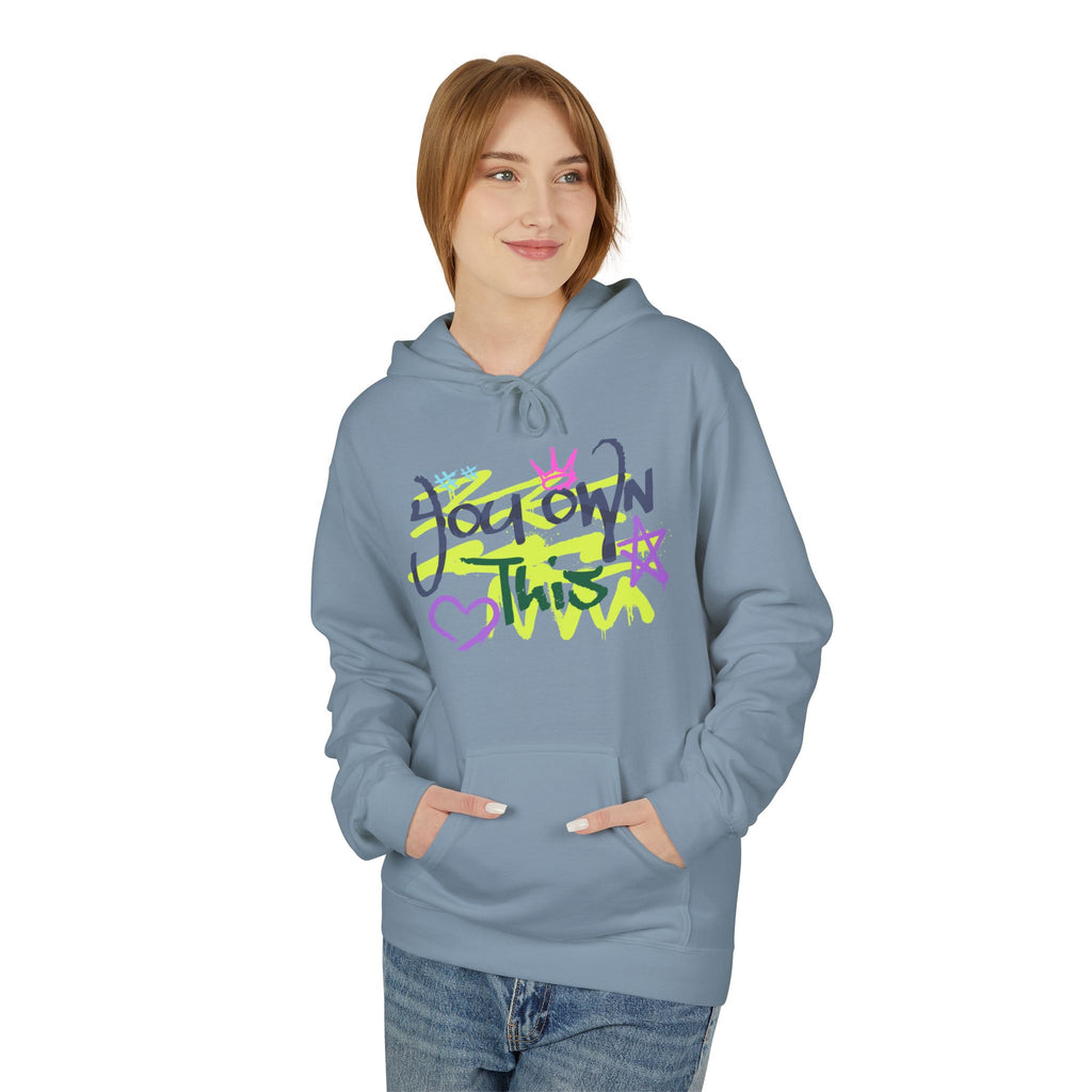 Hoodie — "You Down This" Graffiti Heart Star Streetwear Pullover