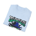 Relentless Skull T-Shirt – Green Skull with Hat & Snake Graphic