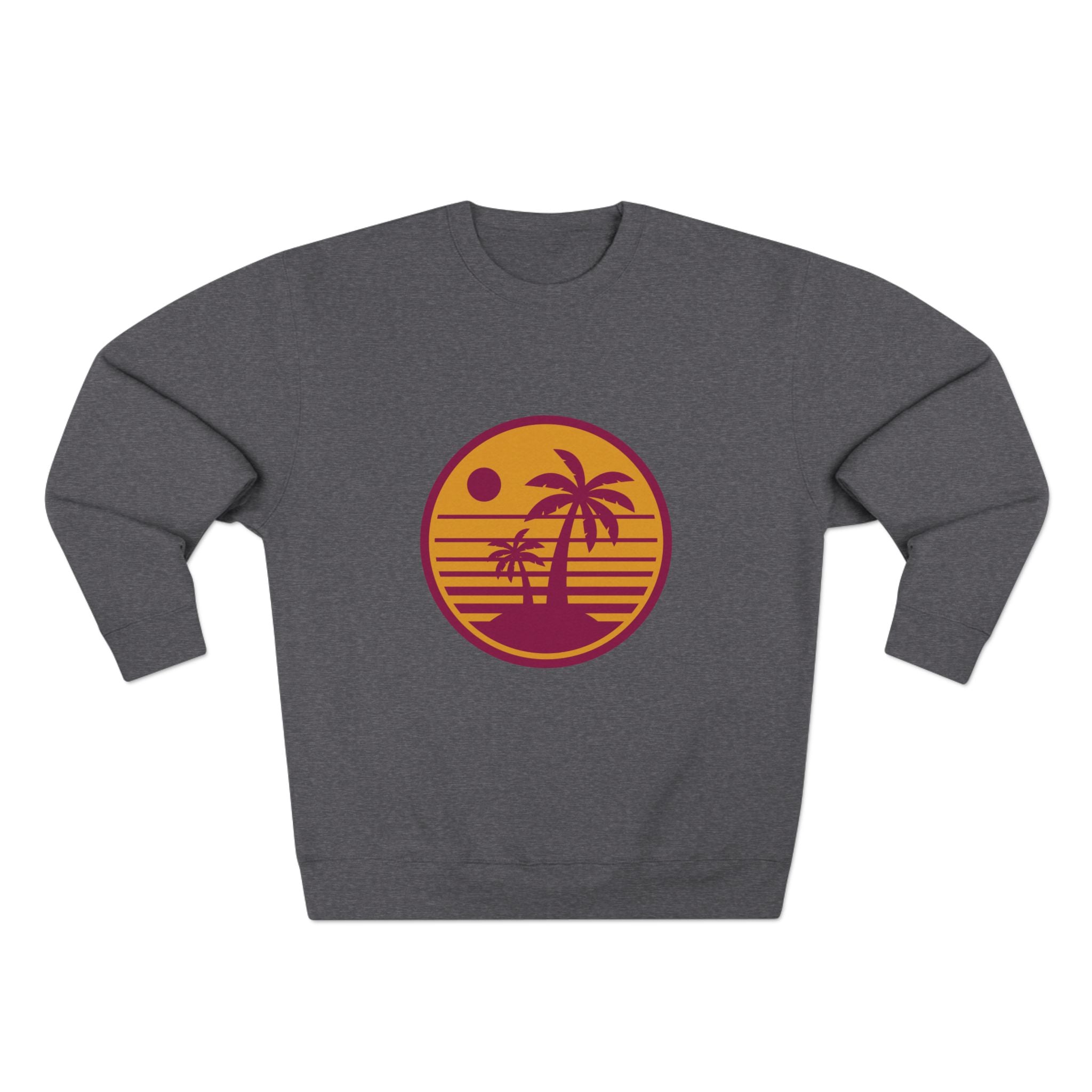 Retro Palm Sunset Crewneck Sweatshirt