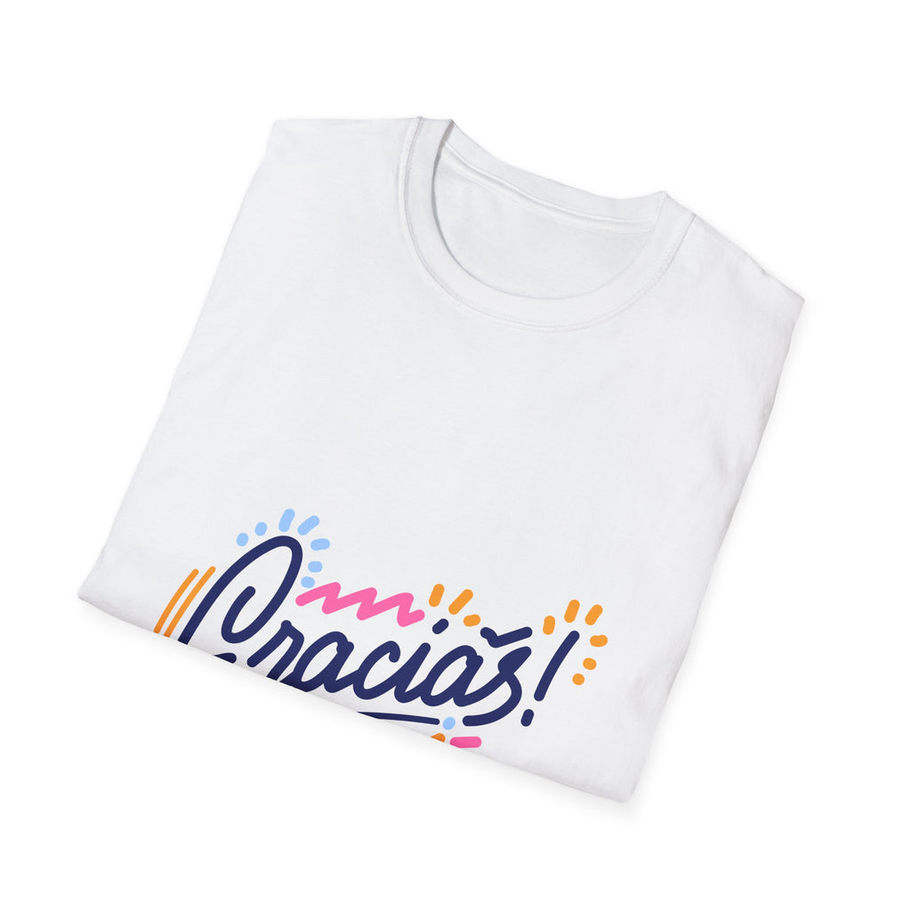 Gracias T-Shirt Colorful Handlettered Thank You Tee