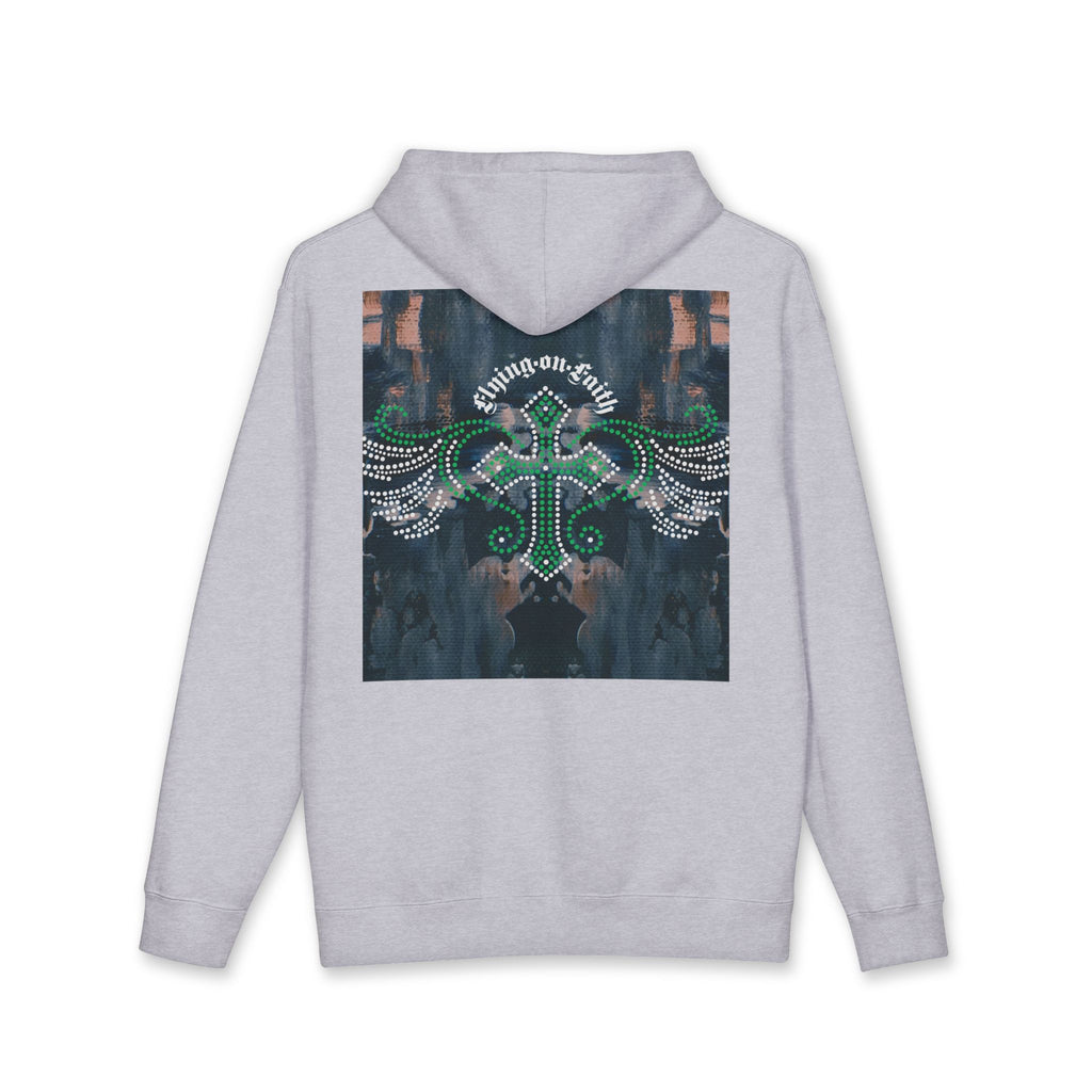 Hustle Crown Hoodie — Winged Cross Graphic Pullover