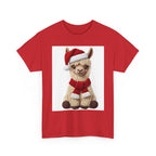 Christmas Alpaca T‑Shirt – Cute Santa Scarf Llama Holiday Tee
