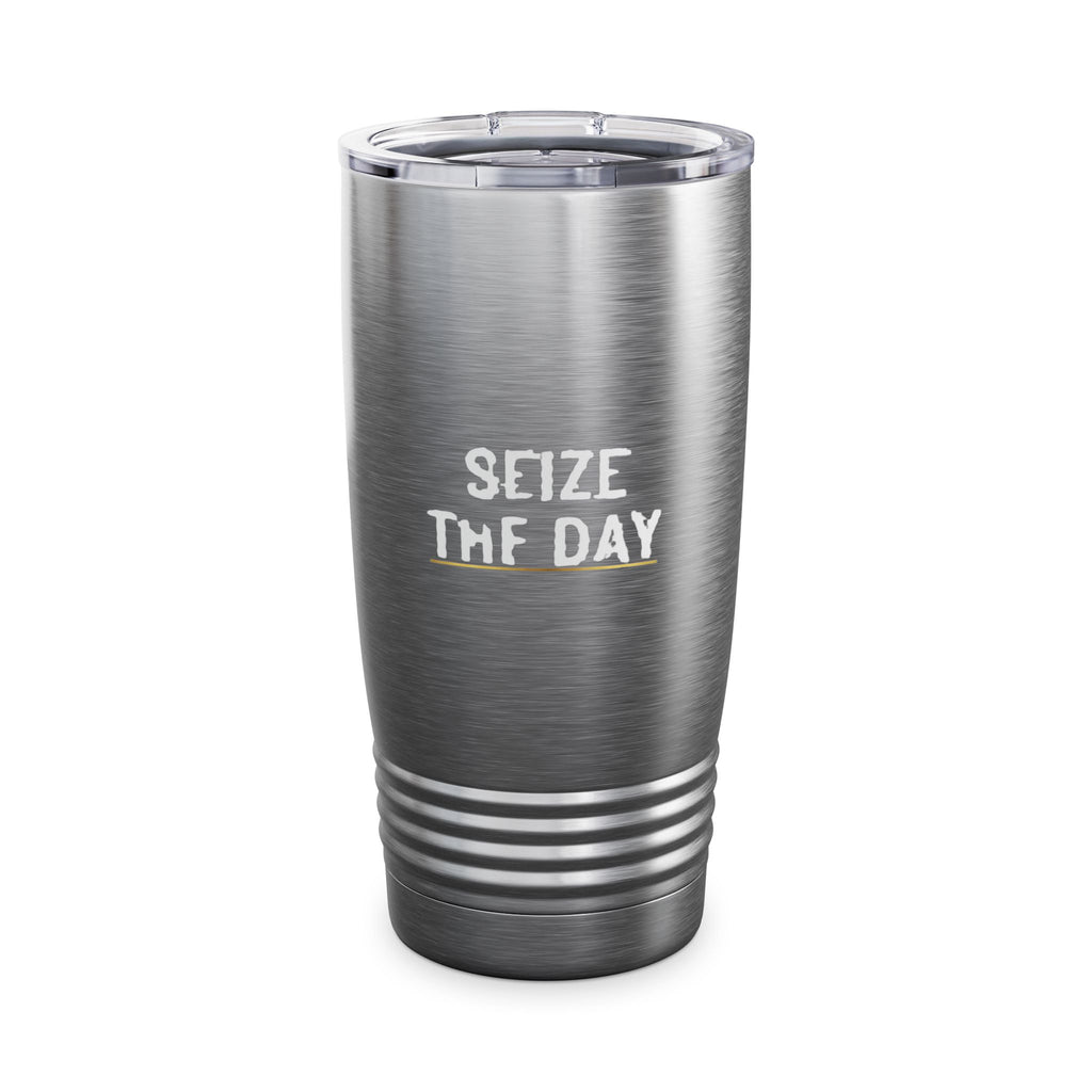 Seize The Day 20oz Stainless Tumbler Insulated Travel Cup