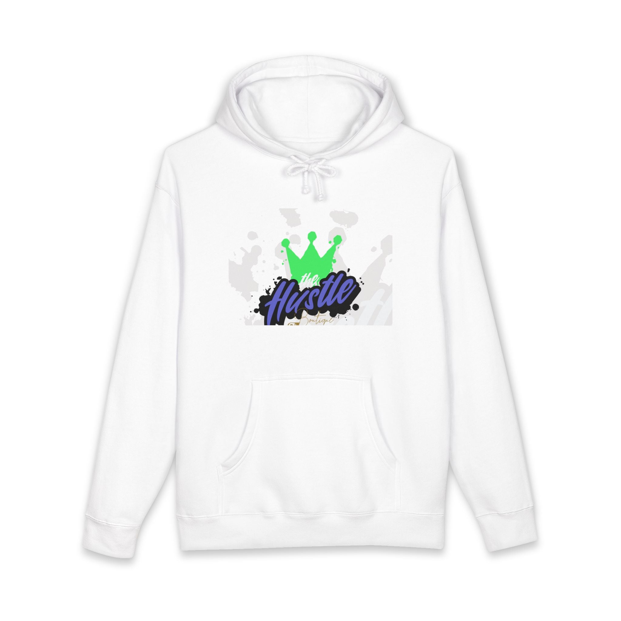 Hustle Crown Hoodie — Winged Cross Graphic Pullover