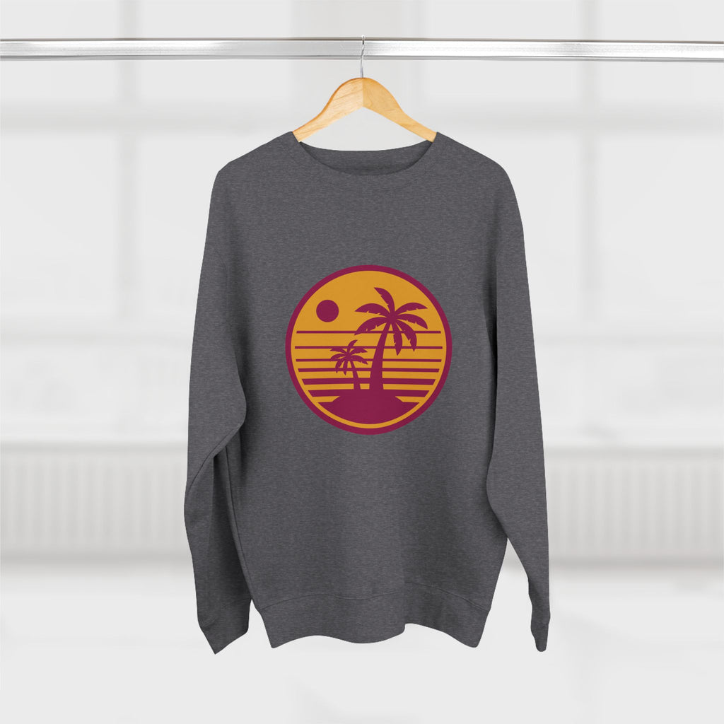 Retro Palm Sunset Crewneck Sweatshirt