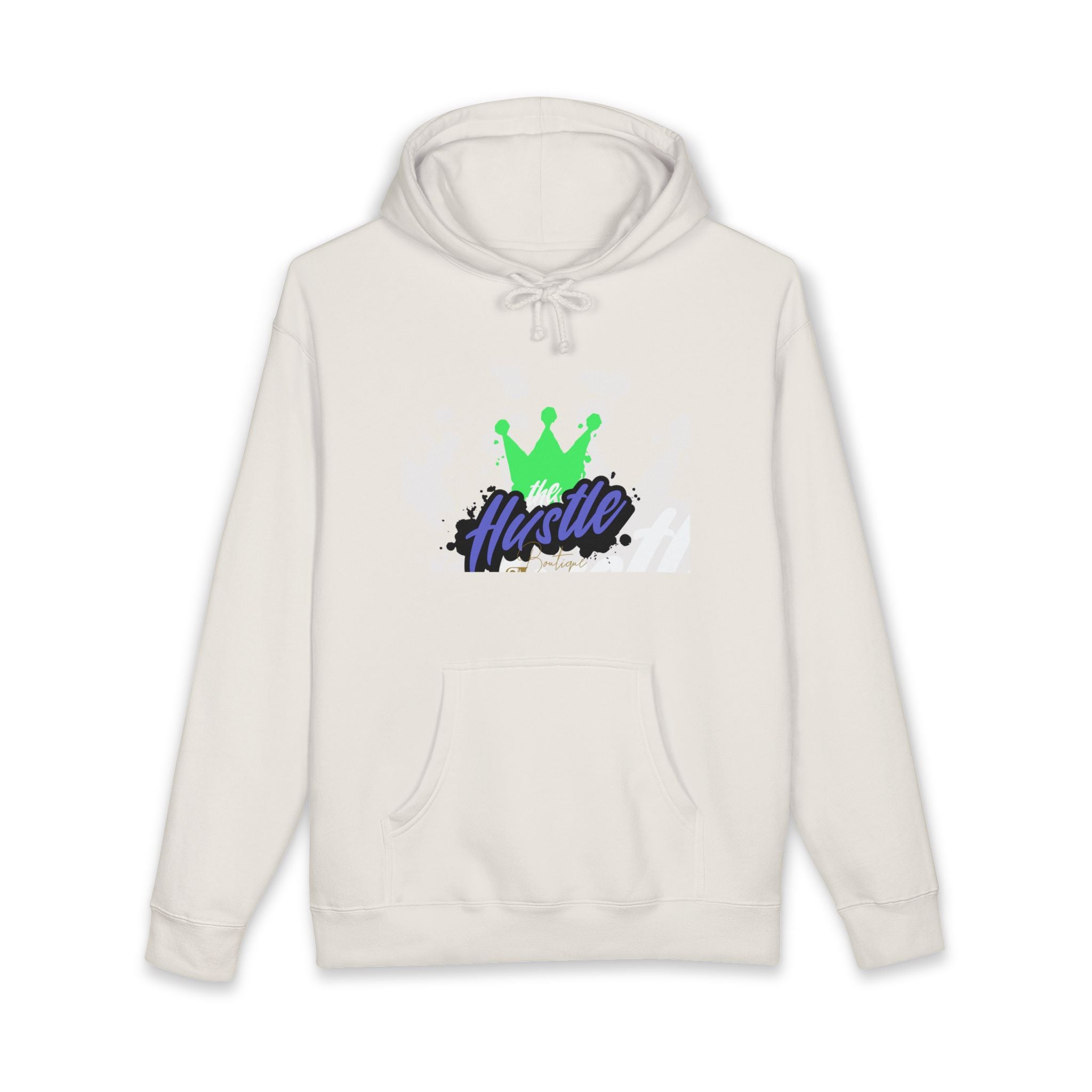 Hustle Crown Hoodie — Winged Cross Graphic Pullover