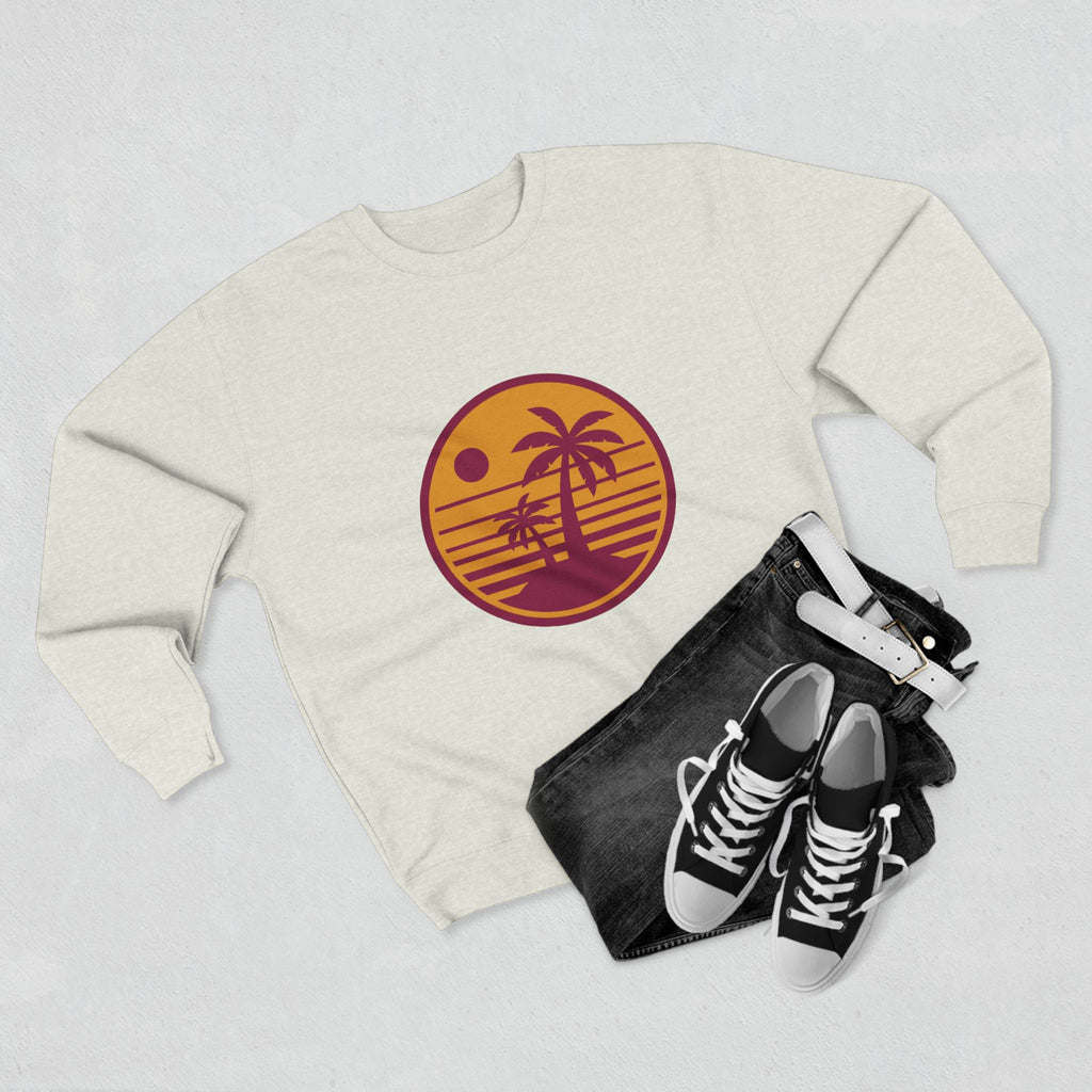 Retro Palm Sunset Crewneck Sweatshirt