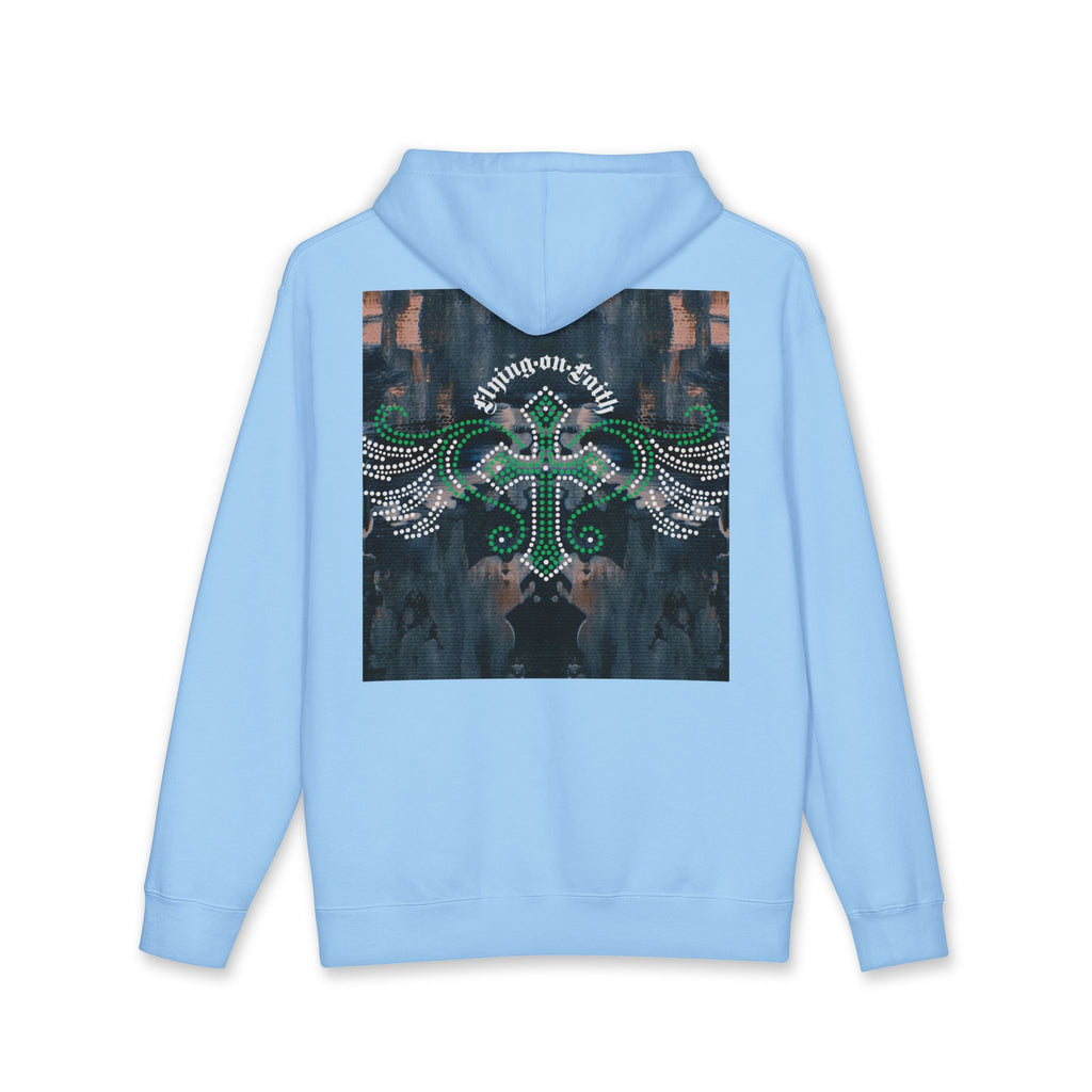 Hustle Crown Hoodie — Winged Cross Graphic Pullover