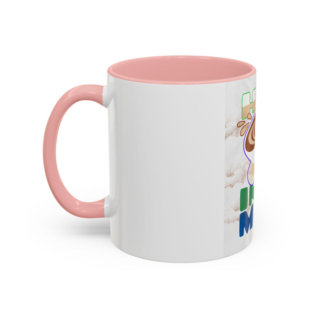 Hug In A Mug Accent Coffee Mug — Cute Latte Art Gift for Coffee Lovers