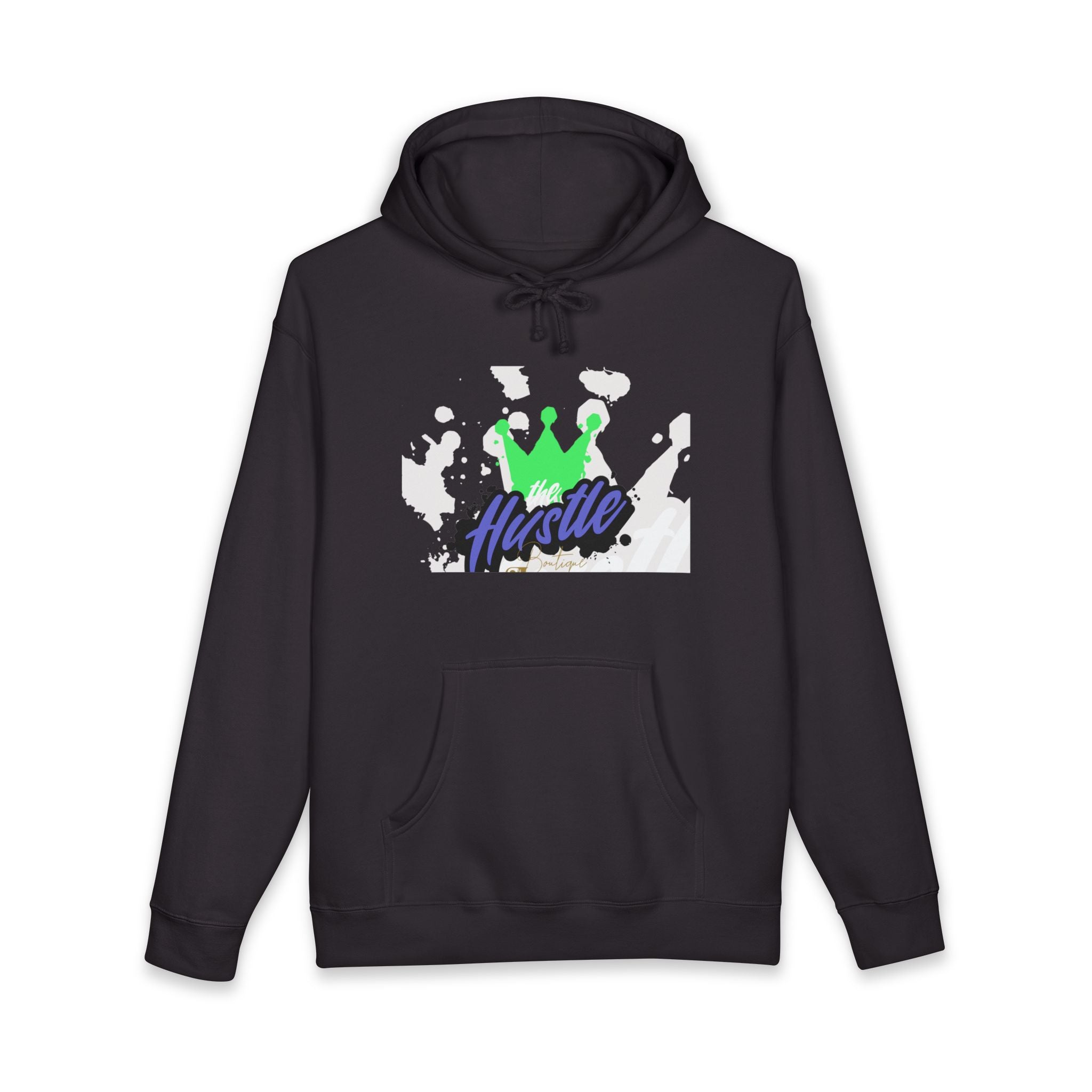 Hustle Crown Hoodie — Winged Cross Graphic Pullover