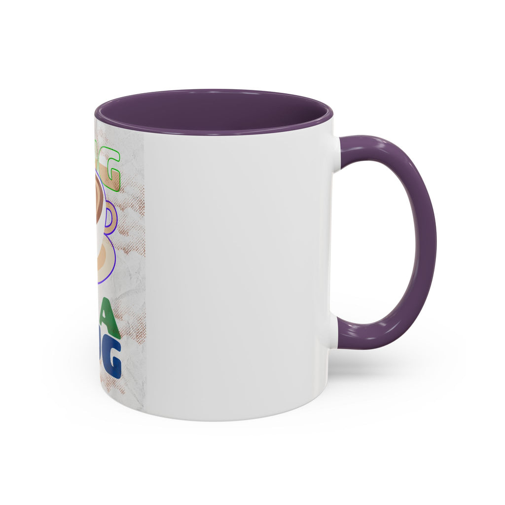 Hug In A Mug Accent Coffee Mug — Cute Latte Art Gift for Coffee Lovers