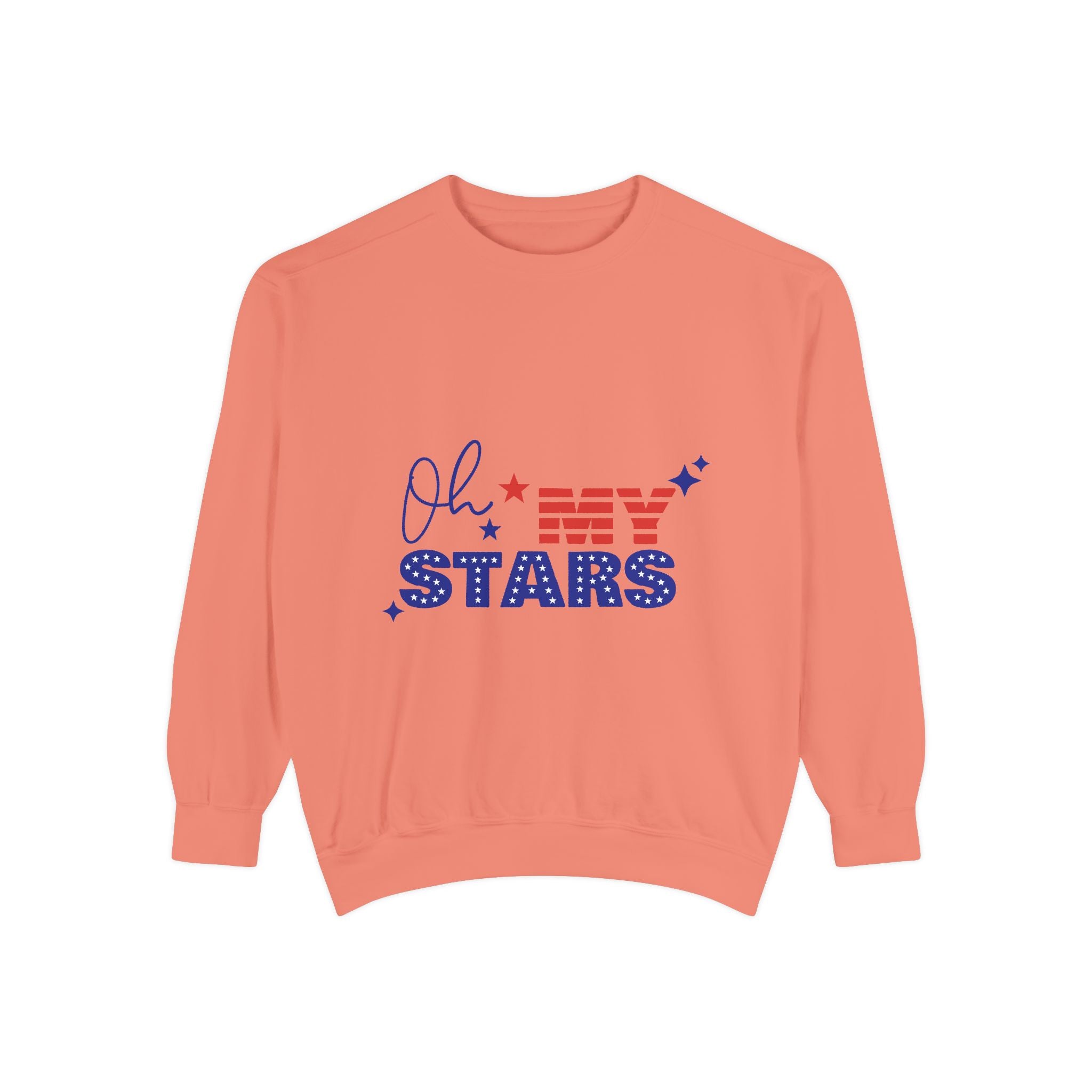Oh My Stars Sweatshirt Patriotic USA Flag Graphic