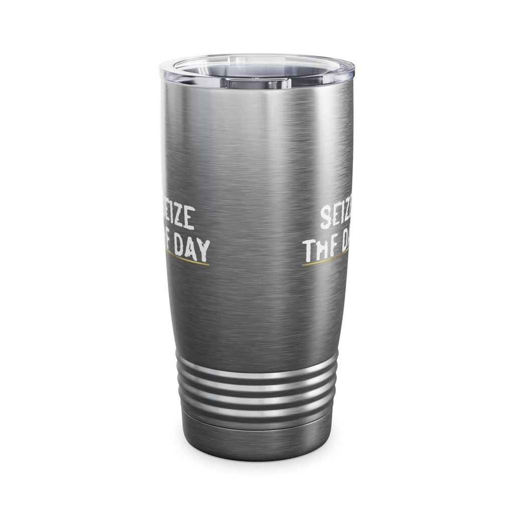 Seize The Day 20oz Stainless Tumbler Insulated Travel Cup