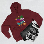 Good Vibes Great Ideas Hoodie — Retro Floral Positive Message Pullover
