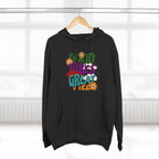 Good Vibes Great Ideas Hoodie — Retro Floral Positive Message Pullover
