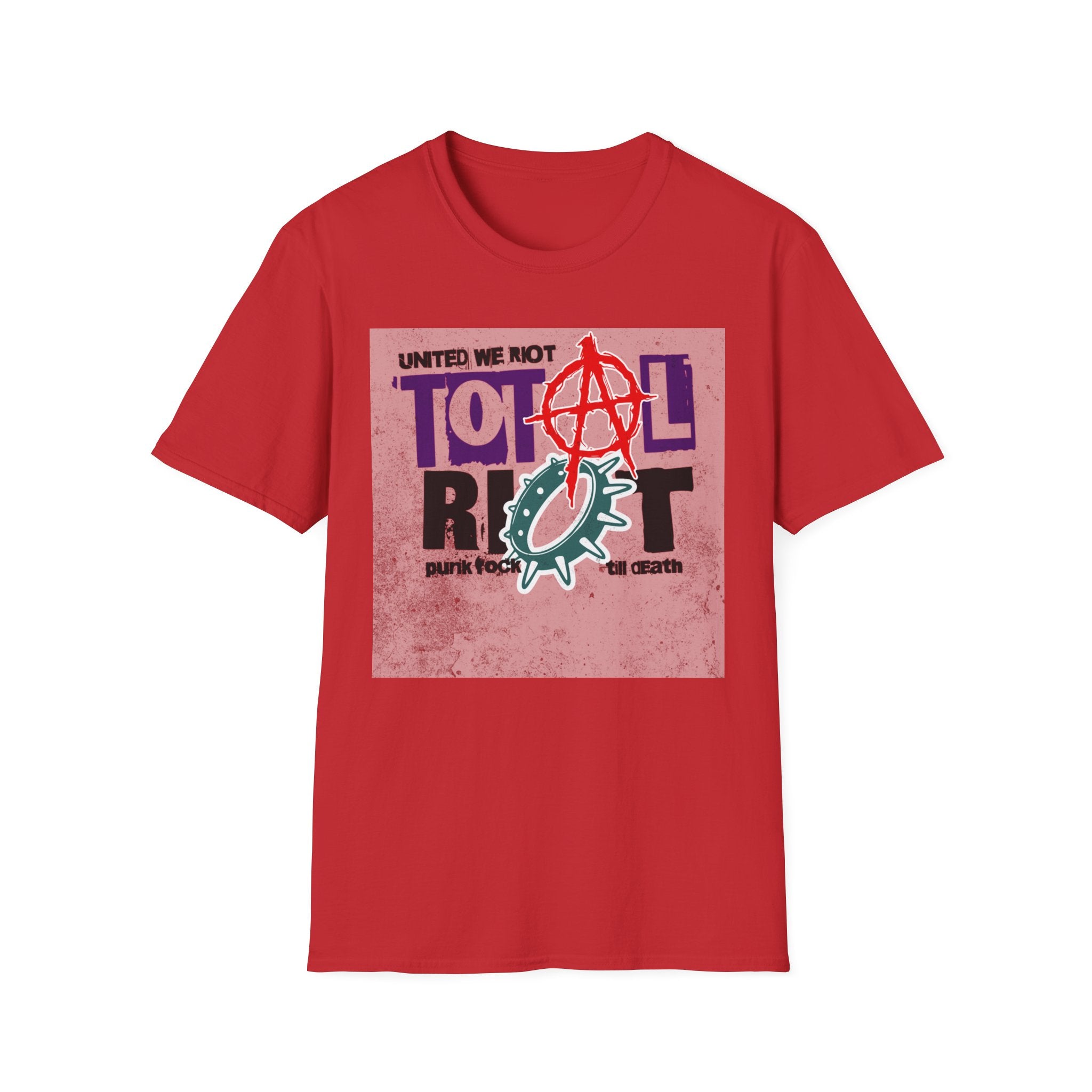 Total Riot Graphic T-Shirt — "United We Riot" Punk Anarchy Tee