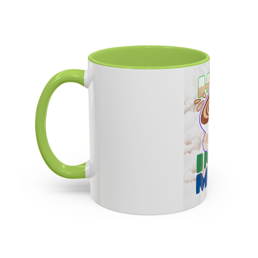 Hug In A Mug Accent Coffee Mug — Cute Latte Art Gift for Coffee Lovers