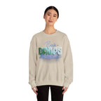 Rain Drops Crewneck Sweatshirt – Pastel Watercolor Raindrop
