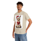 Christmas Alpaca T‑Shirt – Cute Santa Scarf Llama Holiday Tee