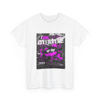Mystic Vibes Graphic Tee — "Feel Mystic" Retro Grunge Pink Design