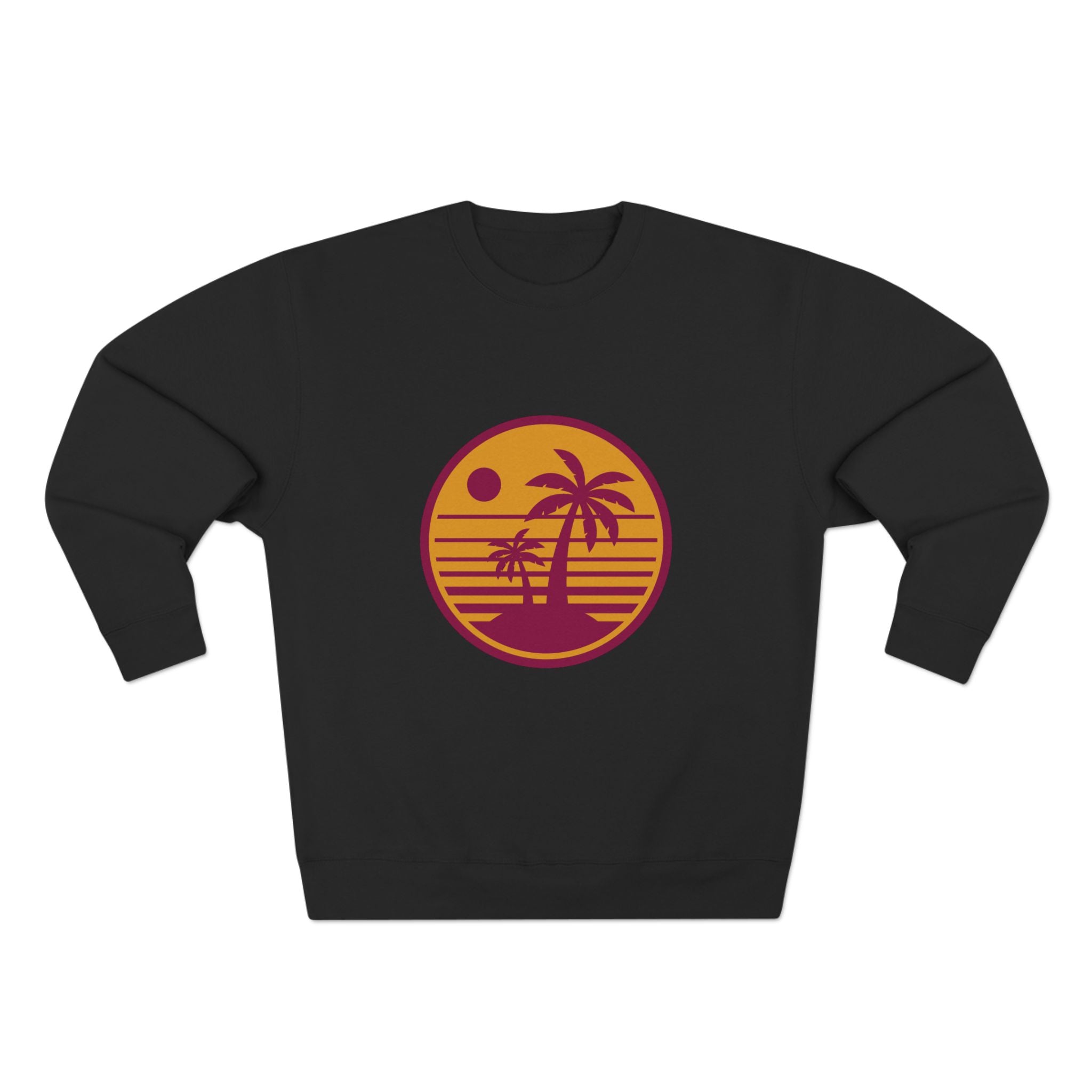 Retro Palm Sunset Crewneck Sweatshirt