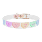 Valentine Conversation Heart Dog Collar Cute AF & Be Mine Pet Collar