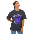 Graphic Tee — Purple Hooded Figure Streetwear T‑Shirt