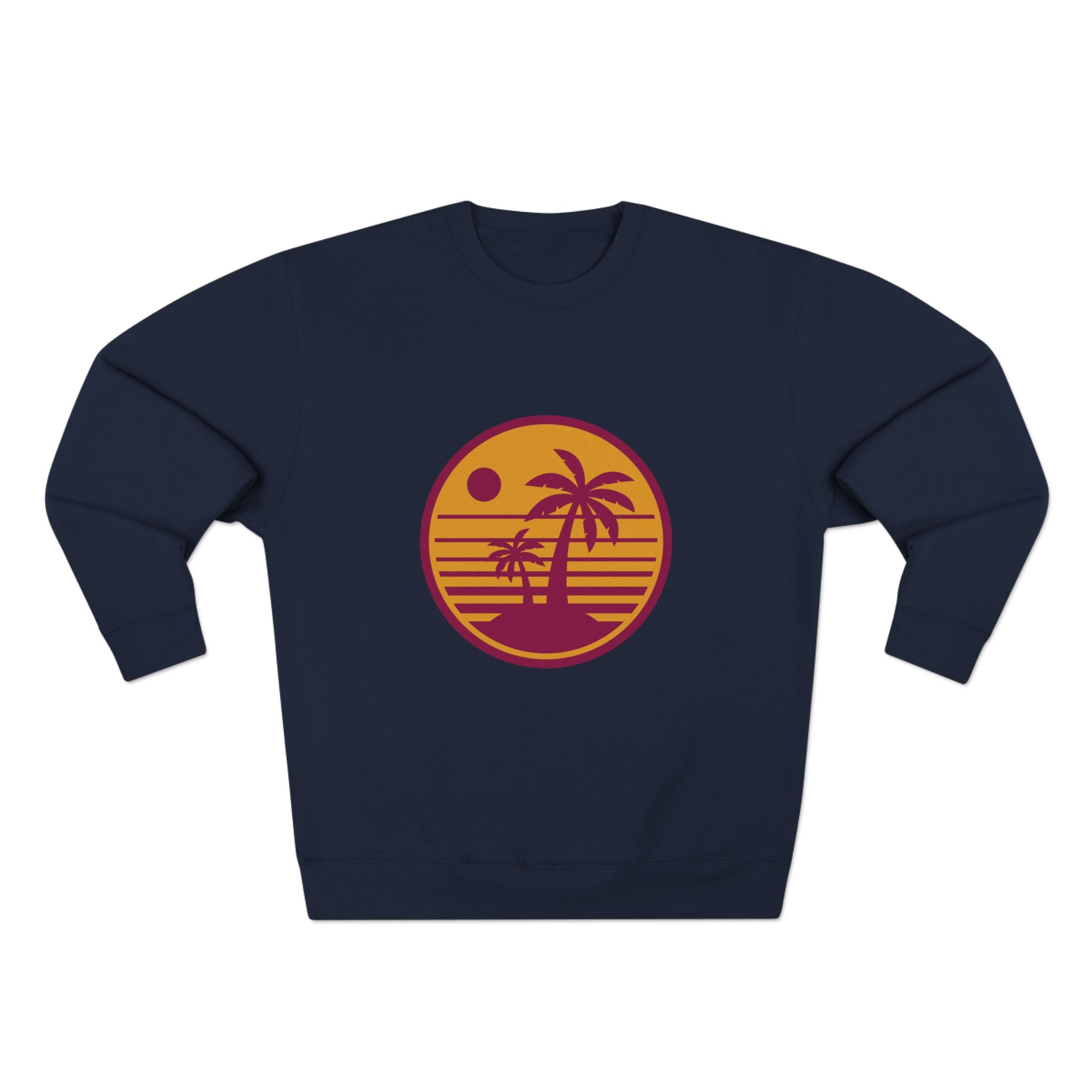 Retro Palm Sunset Crewneck Sweatshirt