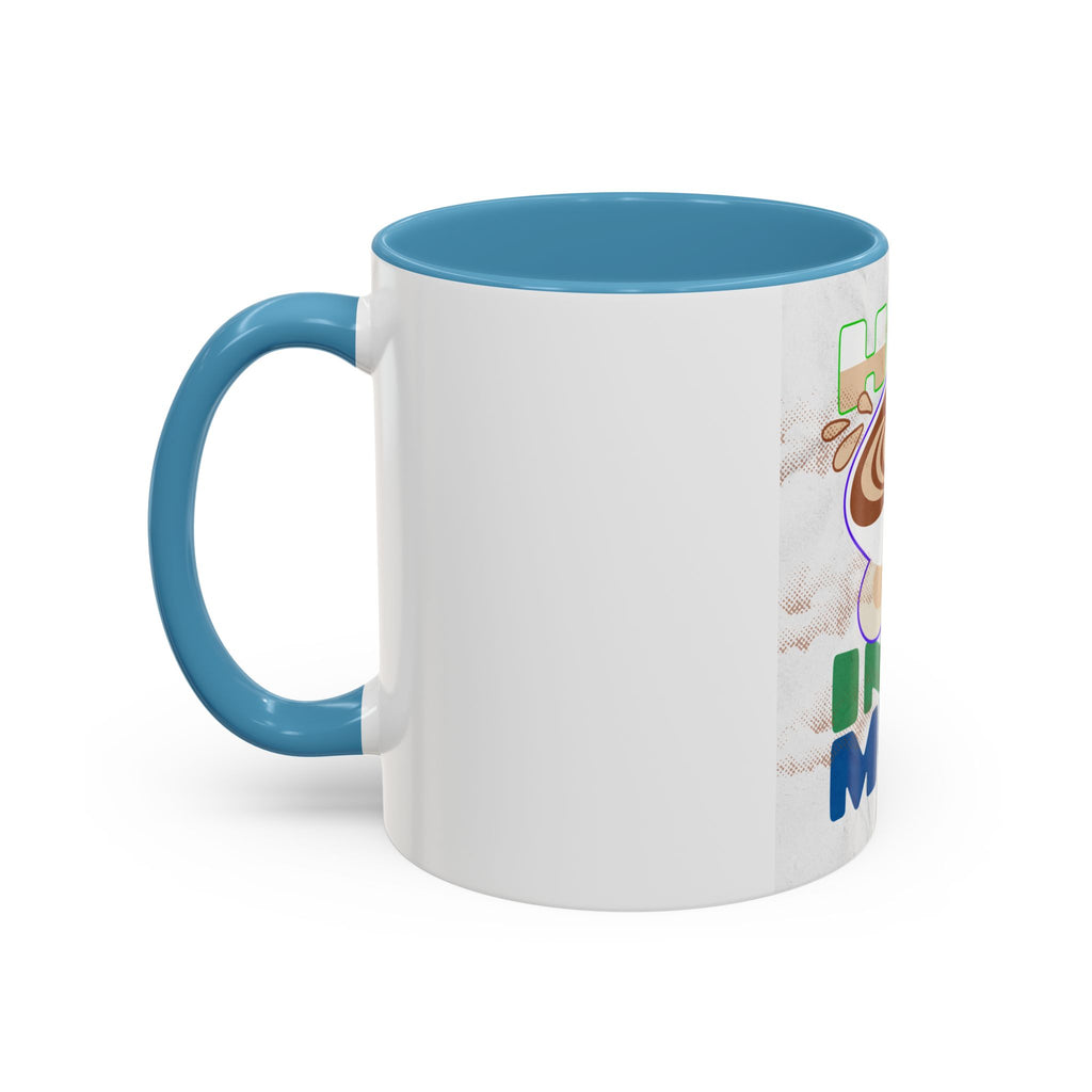 Hug In A Mug Accent Coffee Mug — Cute Latte Art Gift for Coffee Lovers