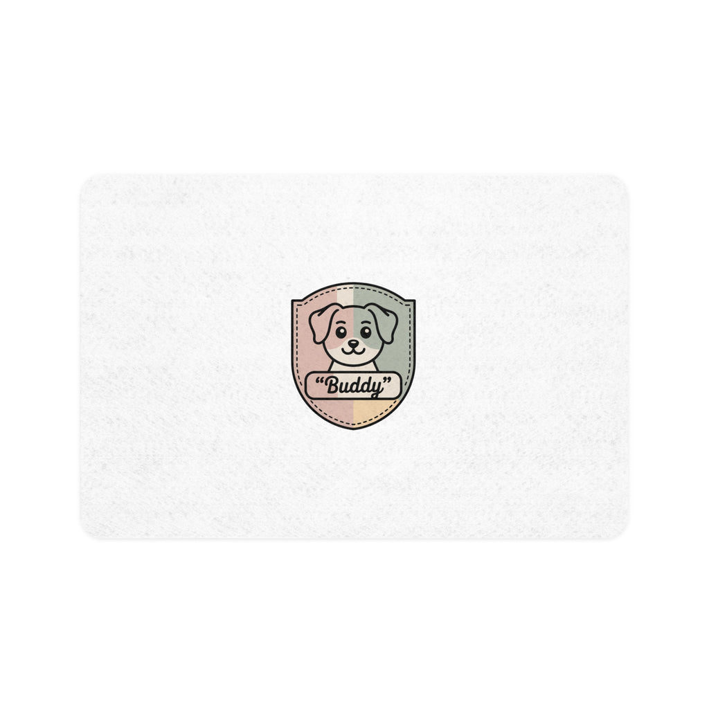 Pet Food Mat Personalized "Buddy" Dog Feeding Mat (12x18)