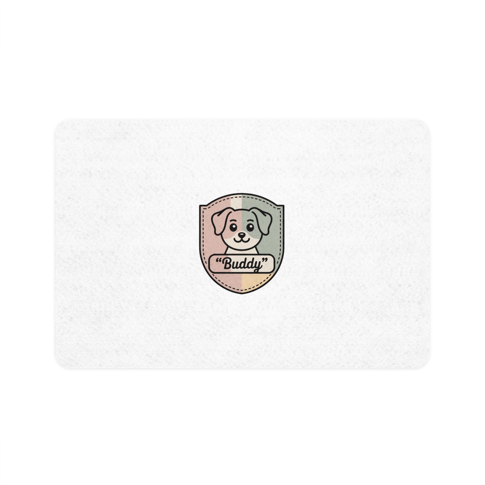 Pet Food Mat Personalized "Buddy" Dog Feeding Mat (12x18)