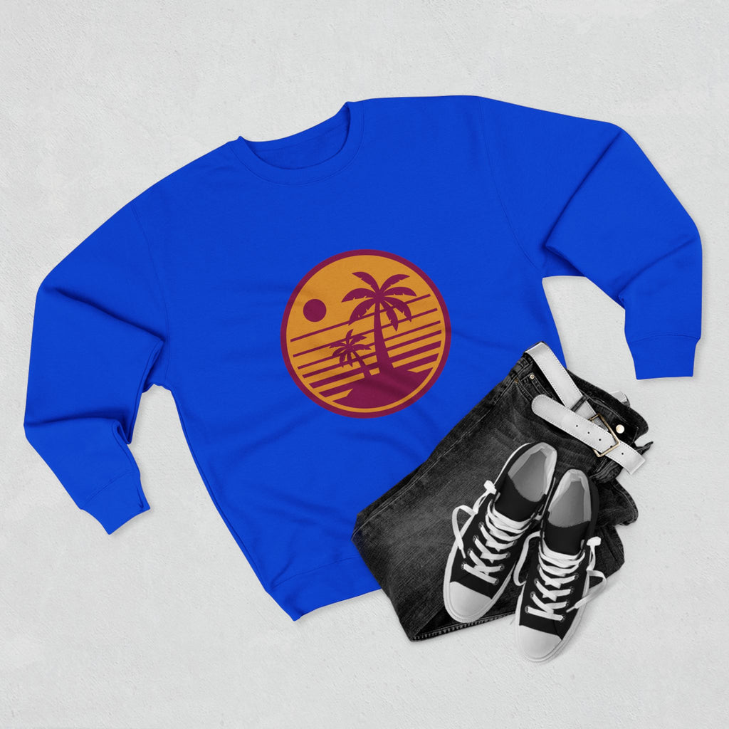 Retro Palm Sunset Crewneck Sweatshirt
