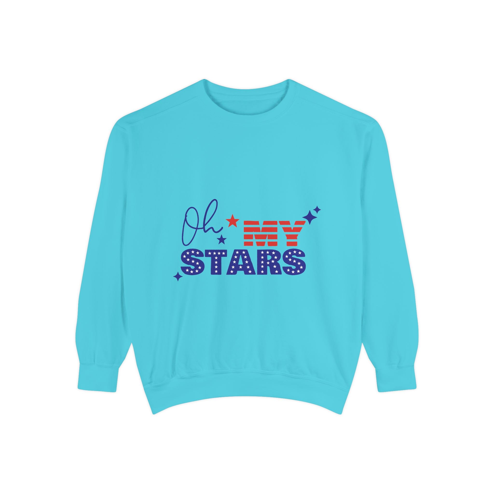 Oh My Stars Sweatshirt Patriotic USA Flag Graphic