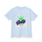 Kids Tee — 'Hustle Amour' Crown Graphic Shirt for Motivated Kids