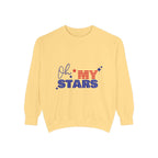 Oh My Stars Sweatshirt Patriotic USA Flag Graphic