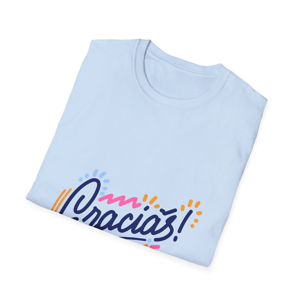 Gracias T-Shirt Colorful Handlettered Thank You Tee