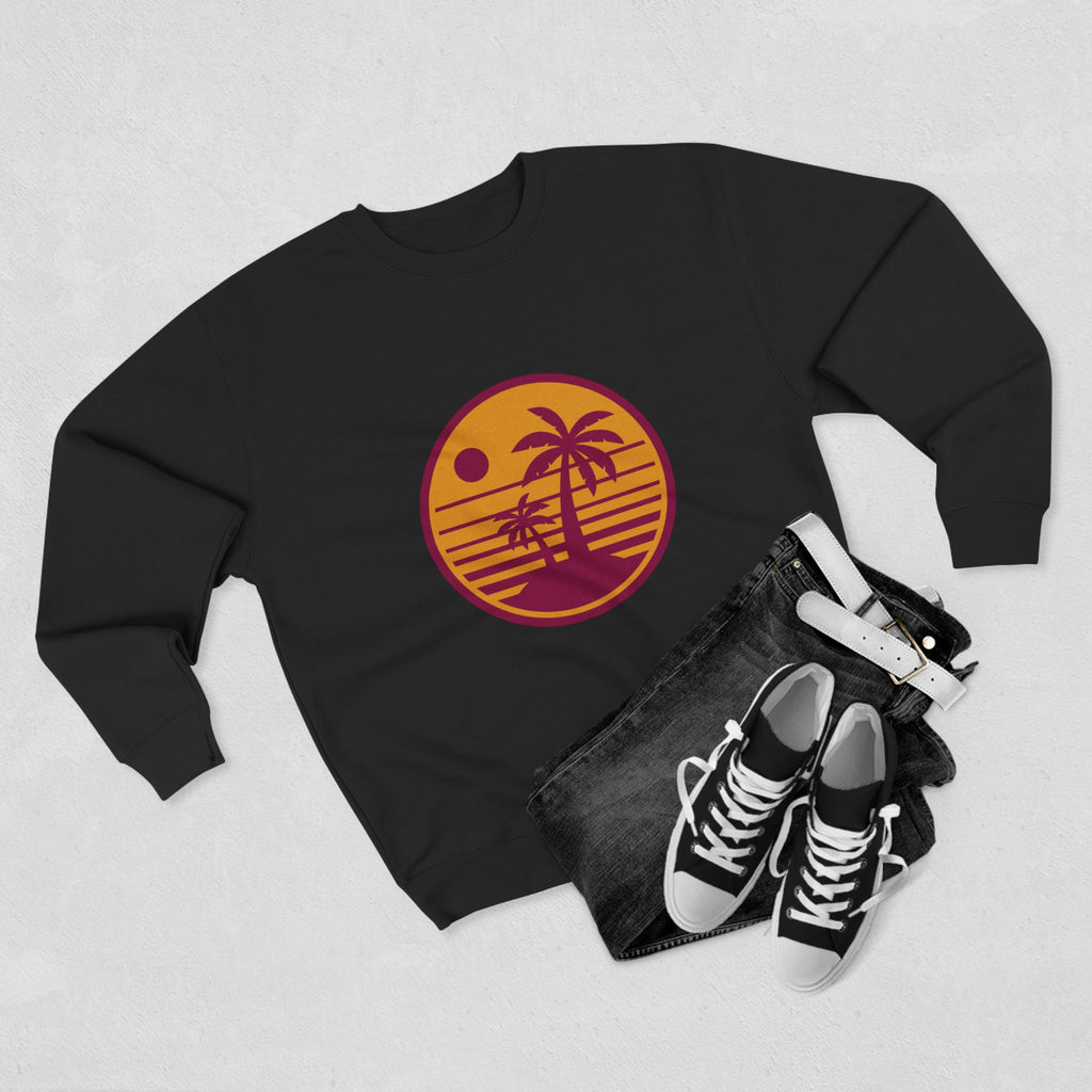 Retro Palm Sunset Crewneck Sweatshirt