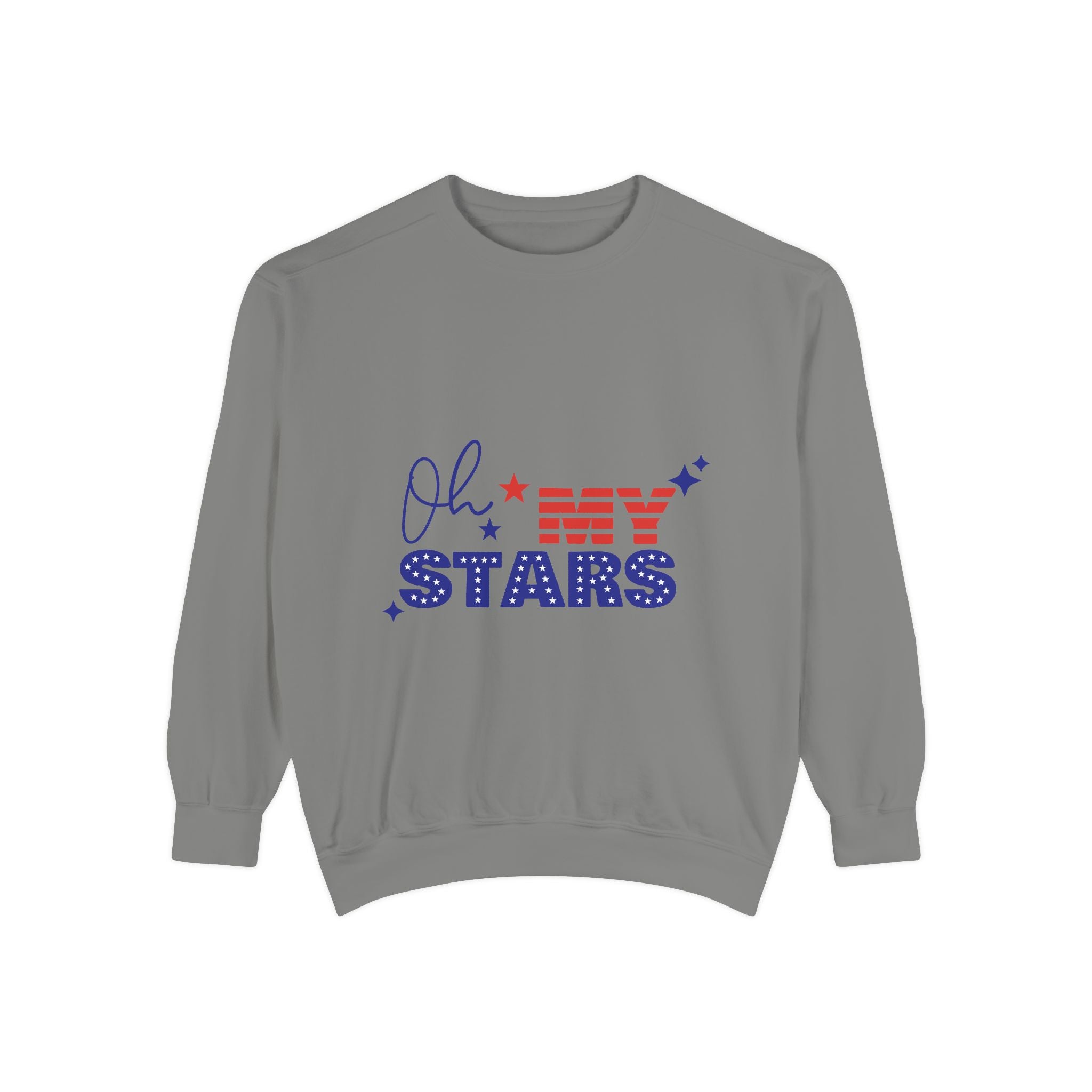 Oh My Stars Sweatshirt Patriotic USA Flag Graphic