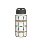 Insulated Stainless Water Bottle Colorful Geometric Tile Pattern
