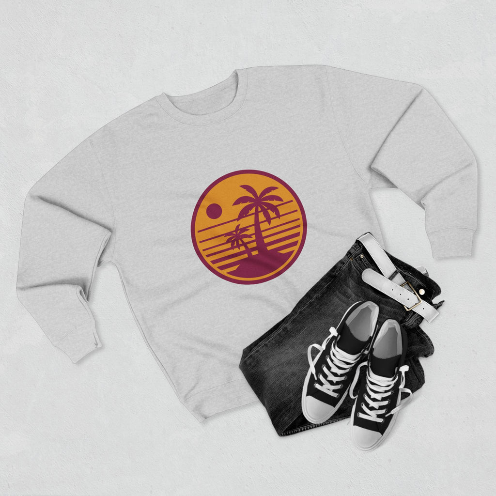 Retro Palm Sunset Crewneck Sweatshirt