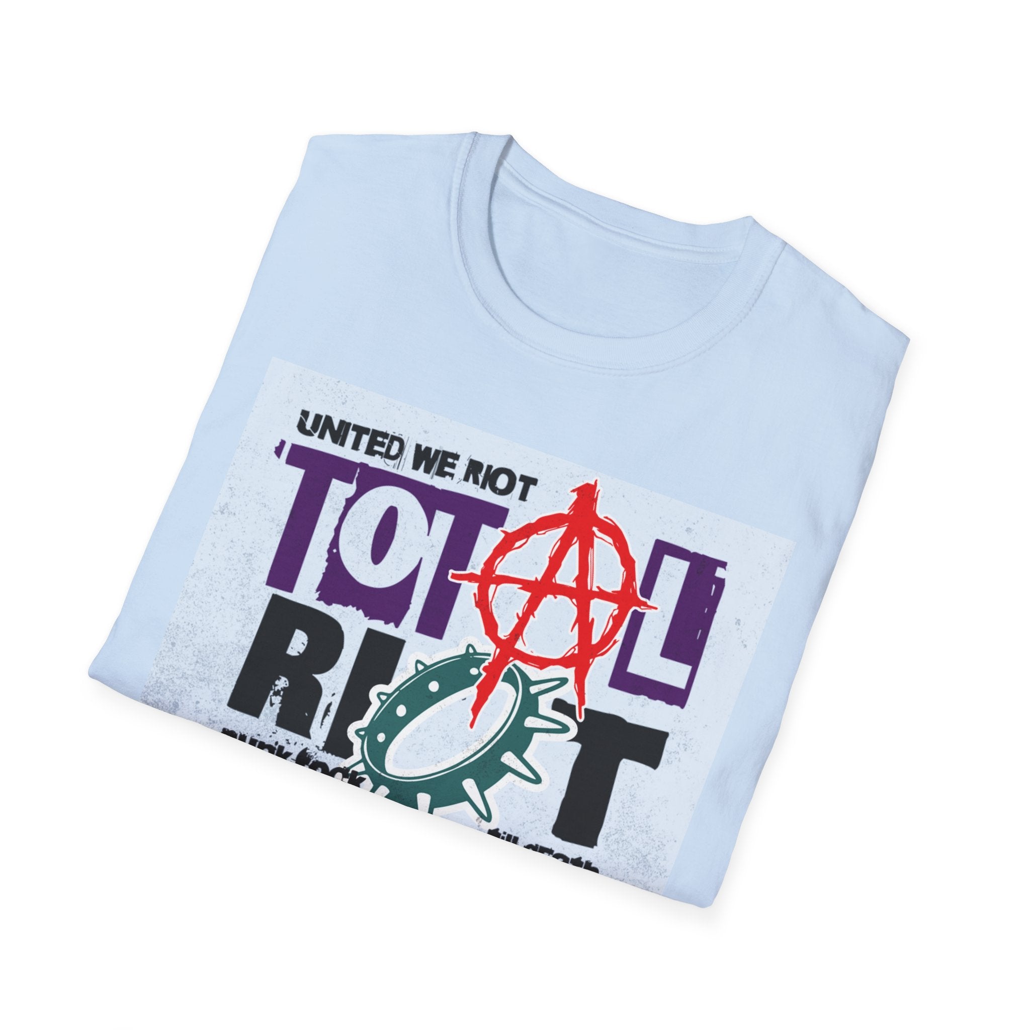 Total Riot Graphic T-Shirt — "United We Riot" Punk Anarchy Tee