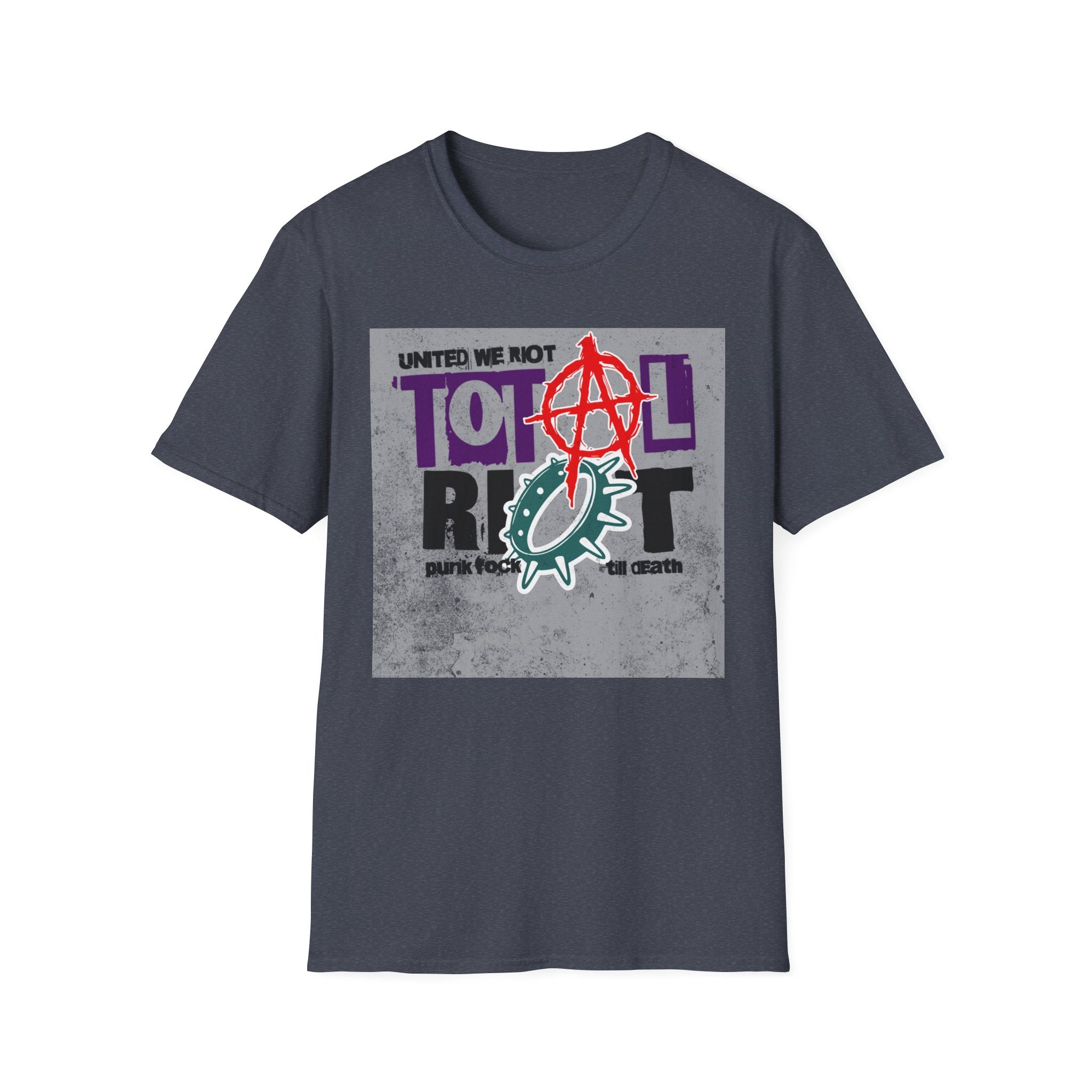 Total Riot Graphic T-Shirt — "United We Riot" Punk Anarchy Tee