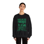 Dogs Are My Friends Sweatshirt — Vintage Green Puppy Crewneck
