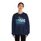 Rain Drops Crewneck Sweatshirt – Pastel Watercolor Raindrop