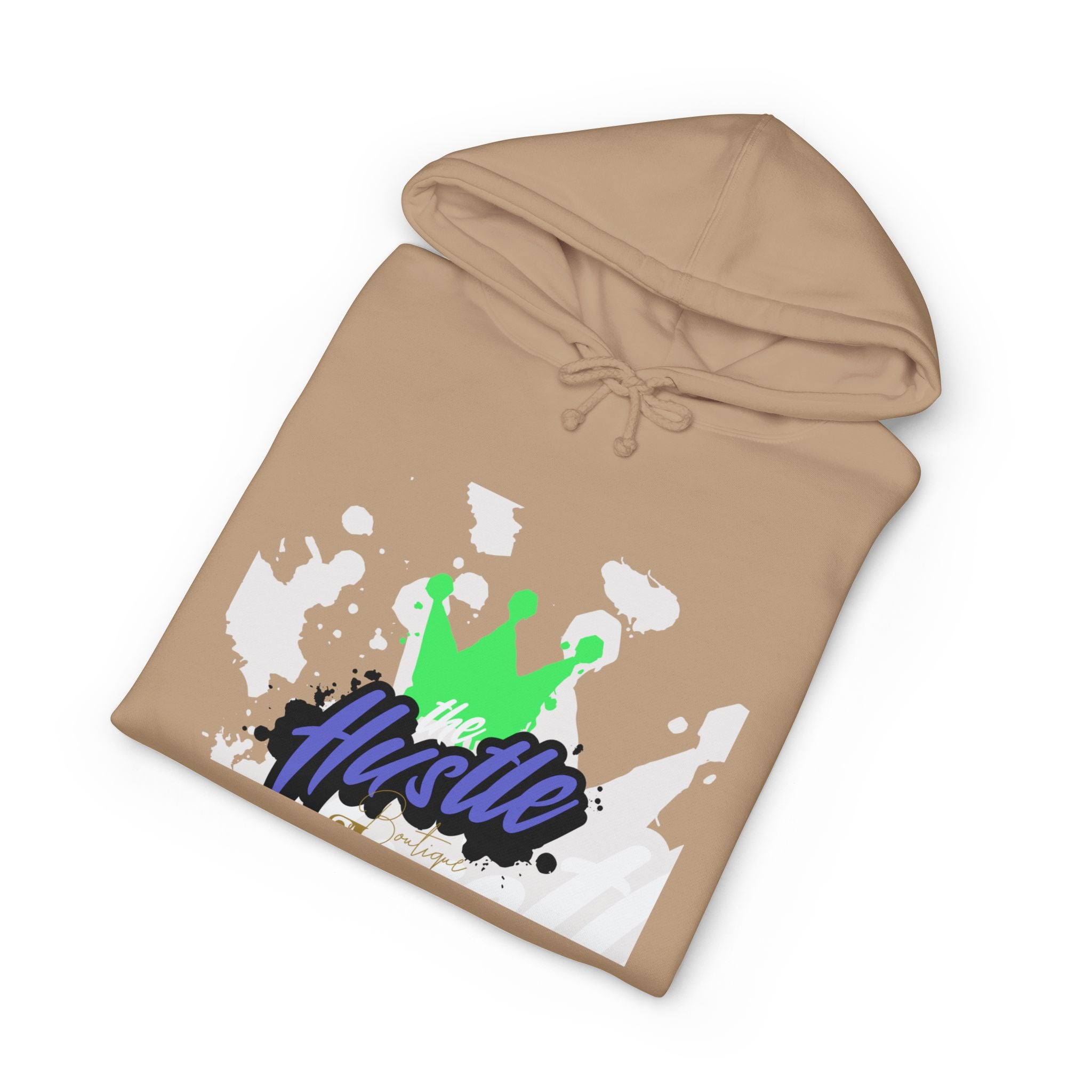 Hustle Crown Hoodie — Winged Cross Graphic Pullover