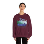 Rain Drops Crewneck Sweatshirt – Pastel Watercolor Raindrop