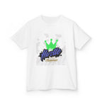 Kids Tee — 'Hustle Amour' Crown Graphic Shirt for Motivated Kids