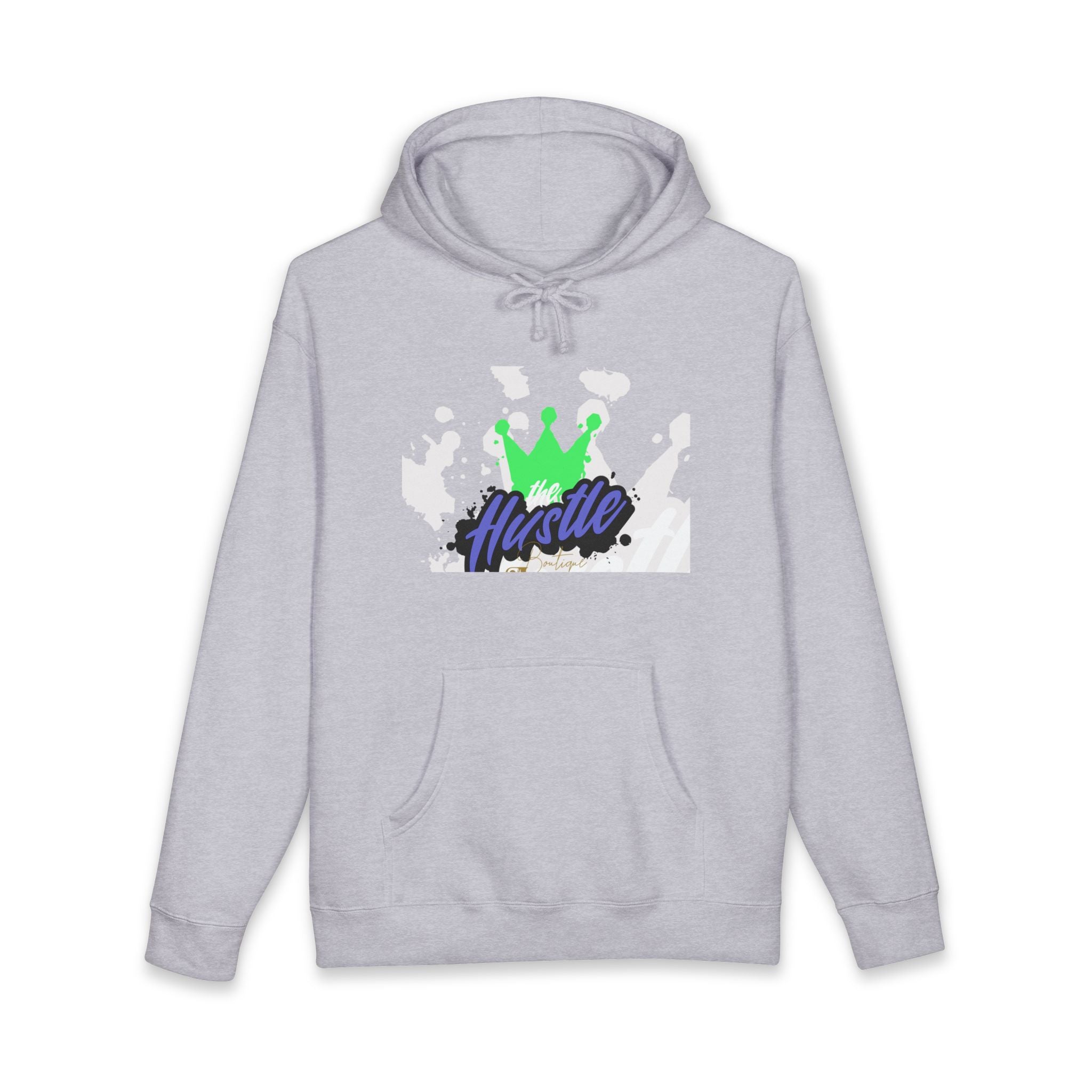 Hustle Crown Hoodie — Winged Cross Graphic Pullover